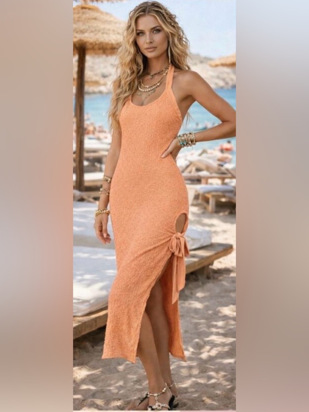 NWOT Free People Sea Foam Midi Dress